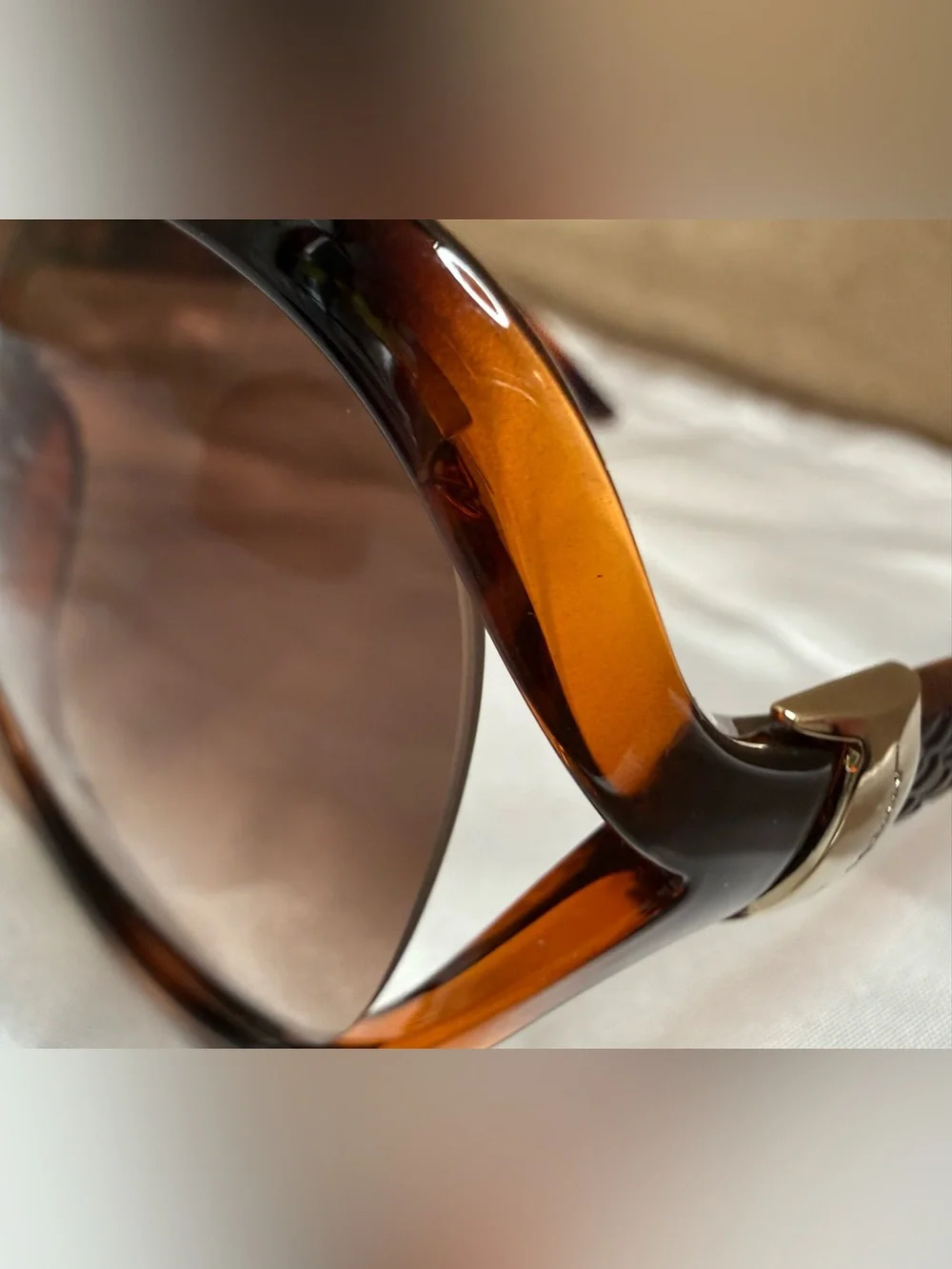Salvatore Ferragamo Tortoise Gradient Oversized Sunglasses Italy